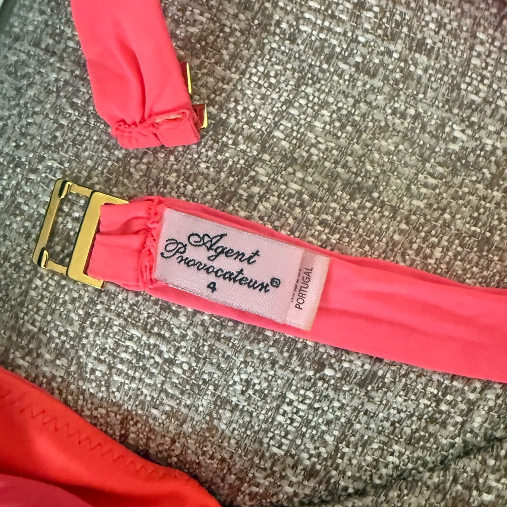 Agent Provocateur Neon Pink One Piece Swimsuit View 4